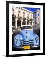 Classic Cars, Old City of Havana, Cuba-Greg Johnston-Framed Photographic Print