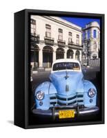 Classic Cars, Old City of Havana, Cuba-Greg Johnston-Framed Stretched Canvas