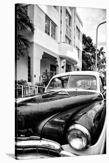 Classic Cars on South Beach - Miami Beach Art Deco Distric - Florida-Philippe Hugonnard-Stretched Canvas