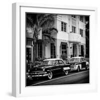 Classic Cars on South Beach - Miami - Florida-Philippe Hugonnard-Framed Photographic Print