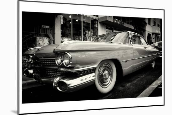 Classic Cars on South Beach - Miami - Florida-Philippe Hugonnard-Mounted Art Print