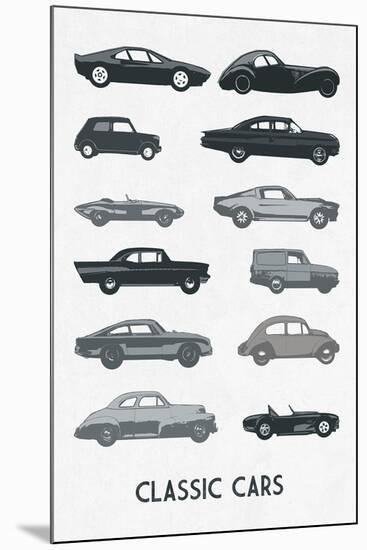 Classic Cars-Clara Wells-Mounted Giclee Print