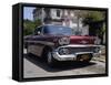 Classic Chevrolet Impala Saloon Car, Vedado, Havana, Cuba, West Indies, Central America-John Harden-Framed Stretched Canvas