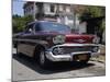 Classic Chevrolet Impala Saloon Car, Vedado, Havana, Cuba, West Indies, Central America-John Harden-Mounted Photographic Print