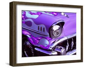 Classic Chevrolet with Flaming Hood-Bill Bachmann-Framed Premium Photographic Print