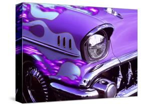 Classic Chevrolet with Flaming Hood-Bill Bachmann-Stretched Canvas