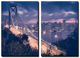 Classic City by the Bay, San Francisco-Vincent James-Stretched Canvas