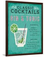 Classic Cocktail Gin and Tonic-Michael Mullan-Framed Art Print