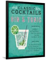 Classic Cocktail Gin and Tonic-Michael Mullan-Framed Art Print