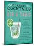 Classic Cocktail Gin and Tonic-Michael Mullan-Mounted Art Print