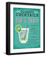 Classic Cocktail Gin and Tonic-Michael Mullan-Framed Art Print