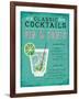 Classic Cocktail Gin and Tonic-Michael Mullan-Framed Art Print