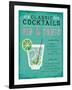 Classic Cocktail Gin and Tonic-Michael Mullan-Framed Art Print