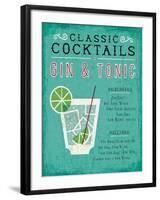 Classic Cocktail Gin and Tonic-Michael Mullan-Framed Art Print