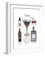 Classic Cocktail - Manhattan-Naomi McCavitt-Framed Art Print