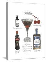 Classic Cocktail - Manhattan-Naomi McCavitt-Stretched Canvas