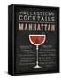 Classic Cocktail Manhattan-Michael Mullan-Framed Stretched Canvas