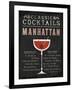 Classic Cocktail Manhattan-Michael Mullan-Framed Art Print