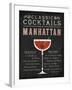 Classic Cocktail Manhattan-Michael Mullan-Framed Art Print