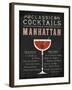 Classic Cocktail Manhattan-Michael Mullan-Framed Art Print