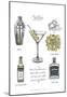 Classic Cocktail - Martini-Naomi McCavitt-Mounted Art Print