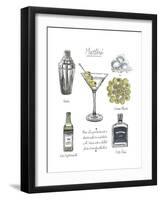 Classic Cocktail - Martini-Naomi McCavitt-Framed Art Print