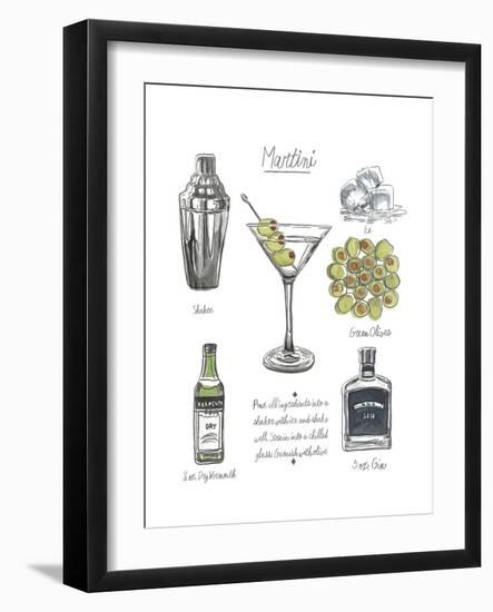 Classic Cocktail - Martini-Naomi McCavitt-Framed Art Print