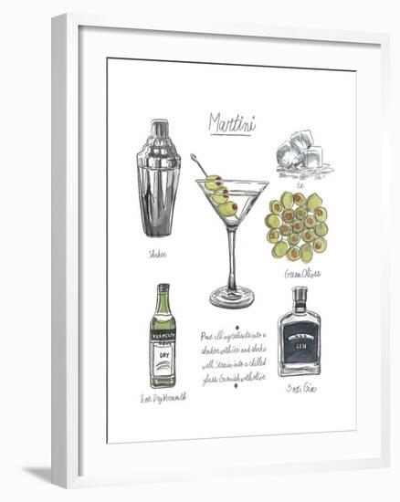 Classic Cocktail - Martini-Naomi McCavitt-Framed Art Print