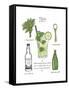 Classic Cocktail - Mojito-Naomi McCavitt-Framed Stretched Canvas