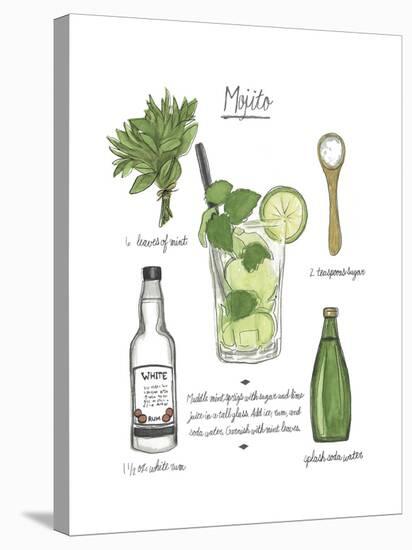 Classic Cocktail - Mojito-Naomi McCavitt-Stretched Canvas