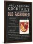 Classic Cocktail Old Fashioned-Michael Mullan-Framed Art Print