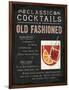 Classic Cocktail Old Fashioned-Michael Mullan-Framed Art Print