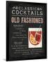 Classic Cocktail Old Fashioned-Michael Mullan-Framed Art Print