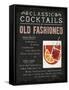 Classic Cocktail Old Fashioned-Michael Mullan-Framed Stretched Canvas