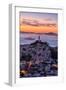 Classic Coit Tower After Sunset, San Francisco, Cityscape, Urban View-Vincent James-Framed Photographic Print