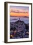 Classic Coit Tower After Sunset, San Francisco, Cityscape, Urban View-Vincent James-Framed Premium Photographic Print