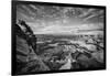 Classic Dead Horse Point in Black and White, Moab Utah-null-Framed Photographic Print