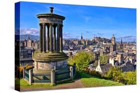 Classic Edinburgh View-Jeni Foto-Stretched Canvas
