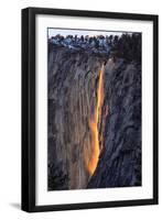 Classic Firefall South View 2016, Horsetail Falls, Yosemite National Park-Vincent James-Framed Photographic Print