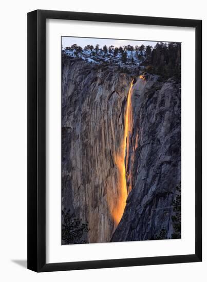 Classic Firefall South View 2016, Horsetail Falls, Yosemite National Park-Vincent James-Framed Photographic Print