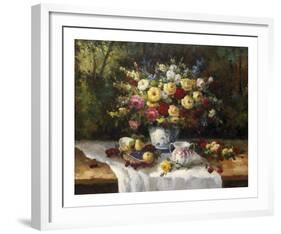 Classic Floral Still Life-Janek-Framed Art Print