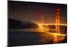 Classic Golden Gate and Approaching Fog, San Francisco-null-Mounted Photographic Print