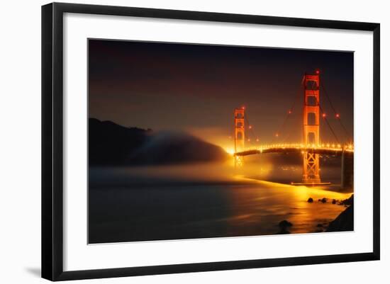 Classic Golden Gate and Approaching Fog, San Francisco-null-Framed Photographic Print