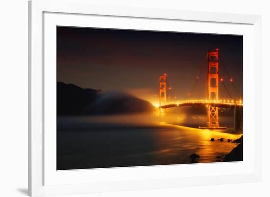 Classic Golden Gate and Approaching Fog, San Francisco-null-Framed Photographic Print