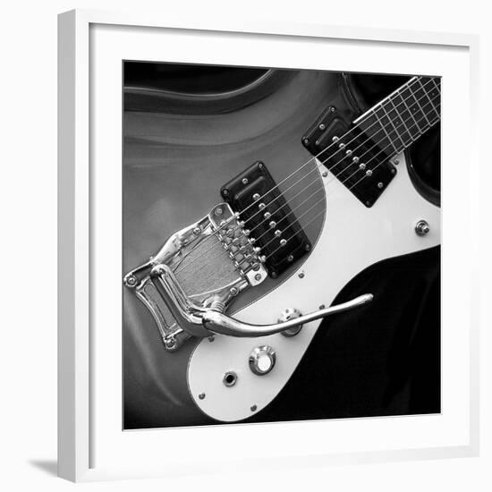 Classic Guitar Detail V-Richard James-Framed Art Print