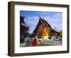 Classic Lao Temple Architecture, Wat Xieng Thong, Luang Prabang, Laos-Gavin Hellier-Framed Photographic Print