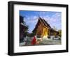 Classic Lao Temple Architecture, Wat Xieng Thong, Luang Prabang, Laos-Gavin Hellier-Framed Photographic Print