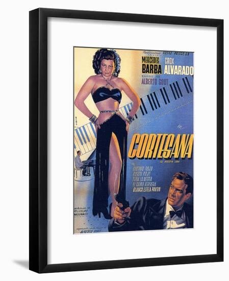 Classic Mexican Movie: Courtesana with Mecedes Barba-null-Framed Giclee Print