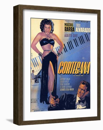 Classic Mexican Movie: Courtesana with Mecedes Barba-null-Framed Giclee Print