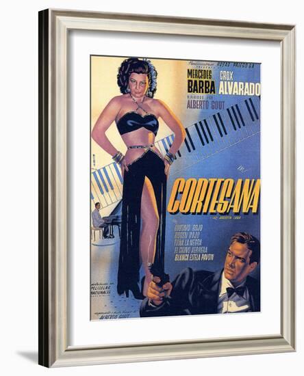 Classic Mexican Movie: Courtesana with Mecedes Barba-null-Framed Giclee Print